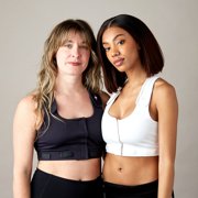 heart&core Larissa Bra, Post-Surgery Bra, Drainage Bulb Strap, White, Q, 3XL, 1 Ct