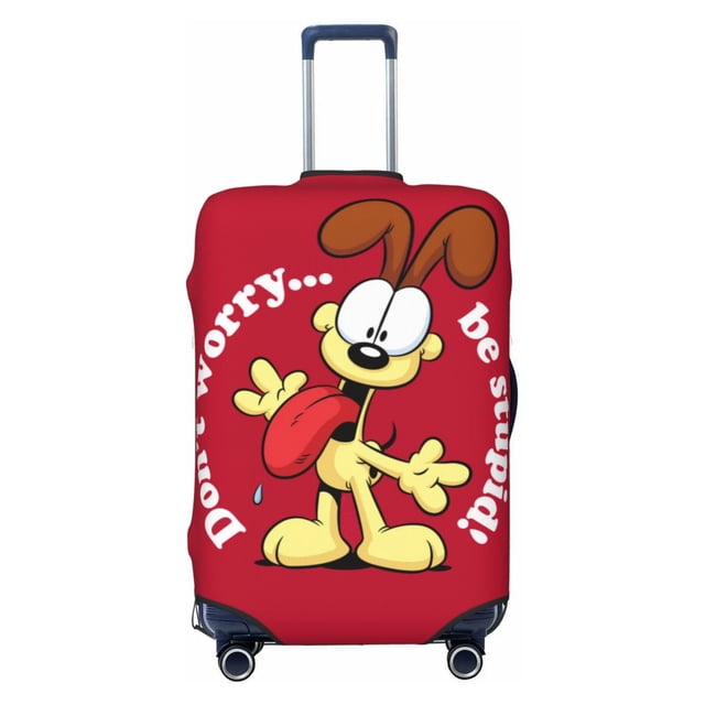 Cute Anime Cartoon Garfield Travel Suitcase Protective Cover Trunk Case Washable Elastic Luggage Cover Fits Large Suitcase Protector Baggage With Concealed Zipper Gifts