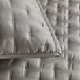 thumbnail image 6 of Studio 16, Toronto - Lana Silky Tencel 3-Piece Quilt/Coverlet Set (Full/Queen) - Soft Grey, 6 of 8