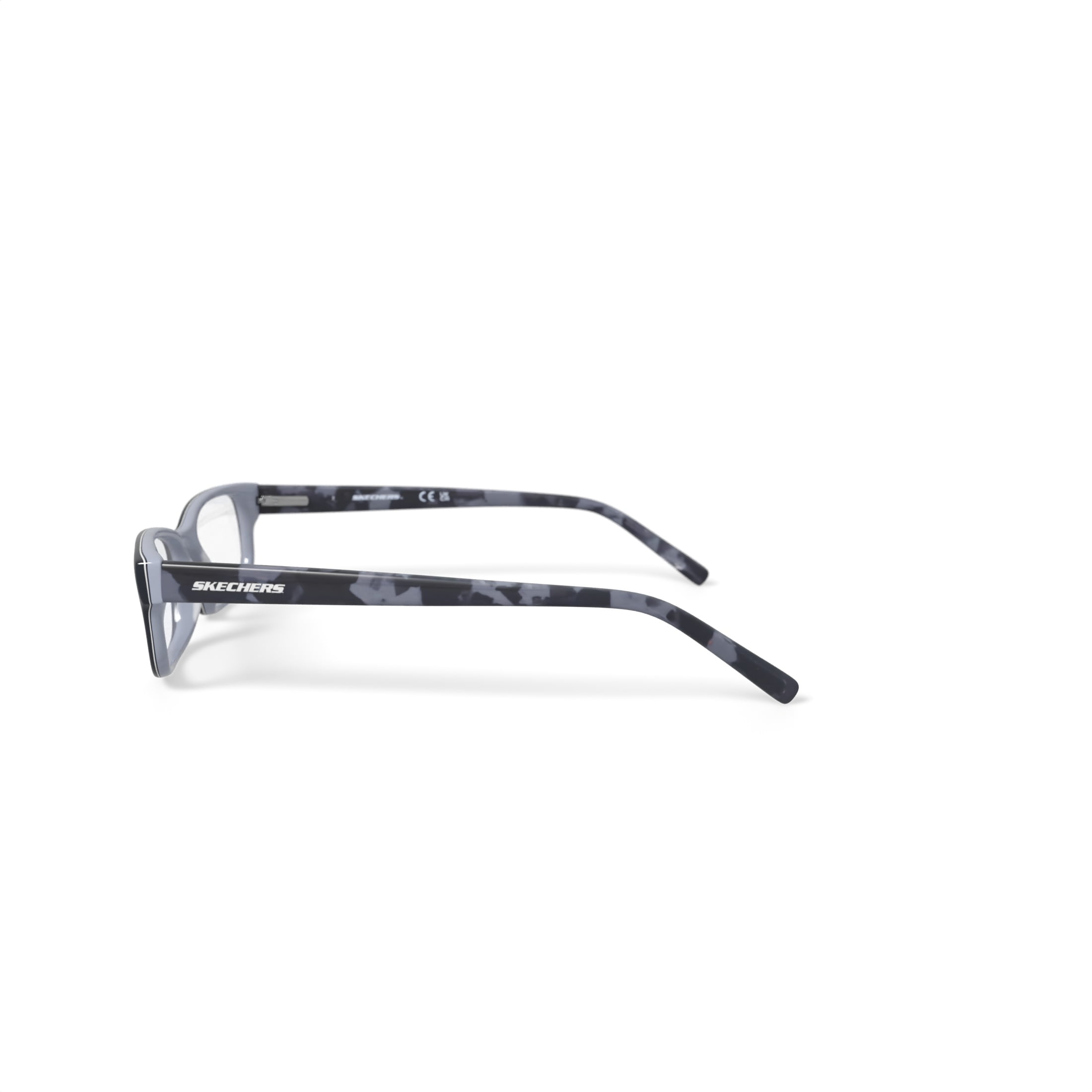 Skechers Youth SEB 1201 Rectangular Prescription Eyeglasses with Case, Black