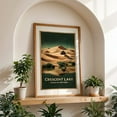 thumbnail image 4 of Crescent Lake Vintage Travel Poster – Oasis of the Gobi - Illustration Desert Travel Poster Landscape Vintage Poster Nature Scenic Oak Framed Wall Art Print 5 x 7 inches, 4 of 59