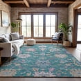 thumbnail image 4 of Dalyn Rugs Premium Machine Washable Mayfield AMF1154 Teal 9' x 12' Rug, 4 of 7