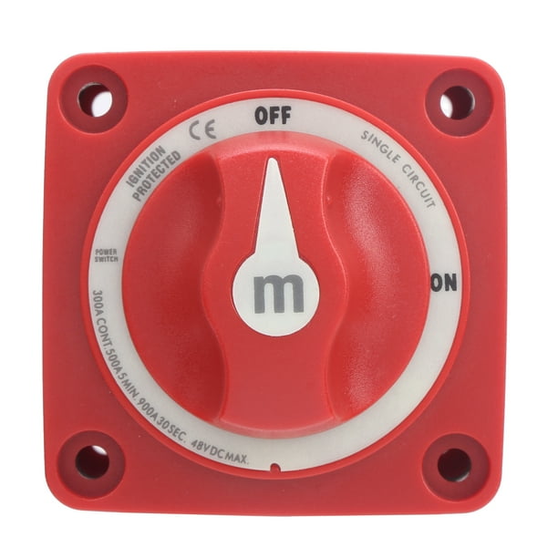 Power Off Switch 3/8in And M10 Ring Terminals Power Switch Ignition Protection Copper Yacht