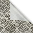 thumbnail image 6 of Ambesonne Damask Valance & Curtain, Swirl Motif, 55"x24", Cream Black, 6 of 6