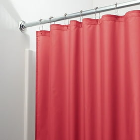 Interdesign Waterproof Fabric Shower Curtain Liner Orange