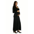 thumbnail image 2 of 24seven Comfort Apparel Long Sleeve Maternity Maxi Dress, 2 of 4