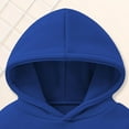 thumbnail image 5 of UAYOTSE Boys and Girls Hooded Sweatshirts Small and Medium Sized Childrens Fleece Pullover Casual Jackets and Tops(18-24 Months,P150-Blue), 5 of 7