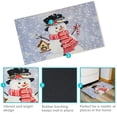 thumbnail image 3 of Sunnydaze 17.5" x 29" Indoor Holiday Entrance Mat - Snowman White, 3 of 6