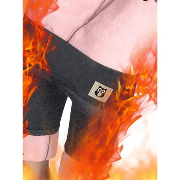 DYMADE Women Plus Size Winter Printed Composite Fleece Terry Bottoming Leggings Warm Casual Pants