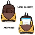 thumbnail image 3 of Mochila Bluboon para autobús escolar para niños pequeños con lonchera de 2 a 6 años, amarilla, 3 of 9