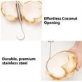 thumbnail image 3 of Juego de Herramientas para Abrir Cocos, Herramienta Segura y FáCil de Abrir para Cocos JóVenes, Kit en para Abrir Nueces de de Acero Inoxidable de Alimenticio, 3 of 5