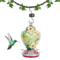 thumbnail image 1 of Colorful Painting Bird Feeder, Sturdy Glass Material, Removable Container, Resting Perch for Birds, Attracts Birds, Prevents Leaking, Practical Garden Insects and Honey Feeder, 1 of 8