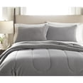 thumbnail image 2 of Micro Flannel Reverse to Sherpa Comforter Set, King, Greystone, 2 of 3