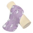 thumbnail image 2 of Cylindrical Pillow Decorative Neck Roll Pillow with Removable Washable Cover Roll Pillow for Knee Leg Neck Purple Bows and Bats, 2 of 7