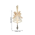 thumbnail image 3 of Dalxymotic Christmas Metal Hanging Ornament, Golden Hanging Decor with Bow, Xmas Tree Decoration, Hollow Metal Ornament, Christmas Ornament Decoration for Home, Tree, Mantel, 3 of 7