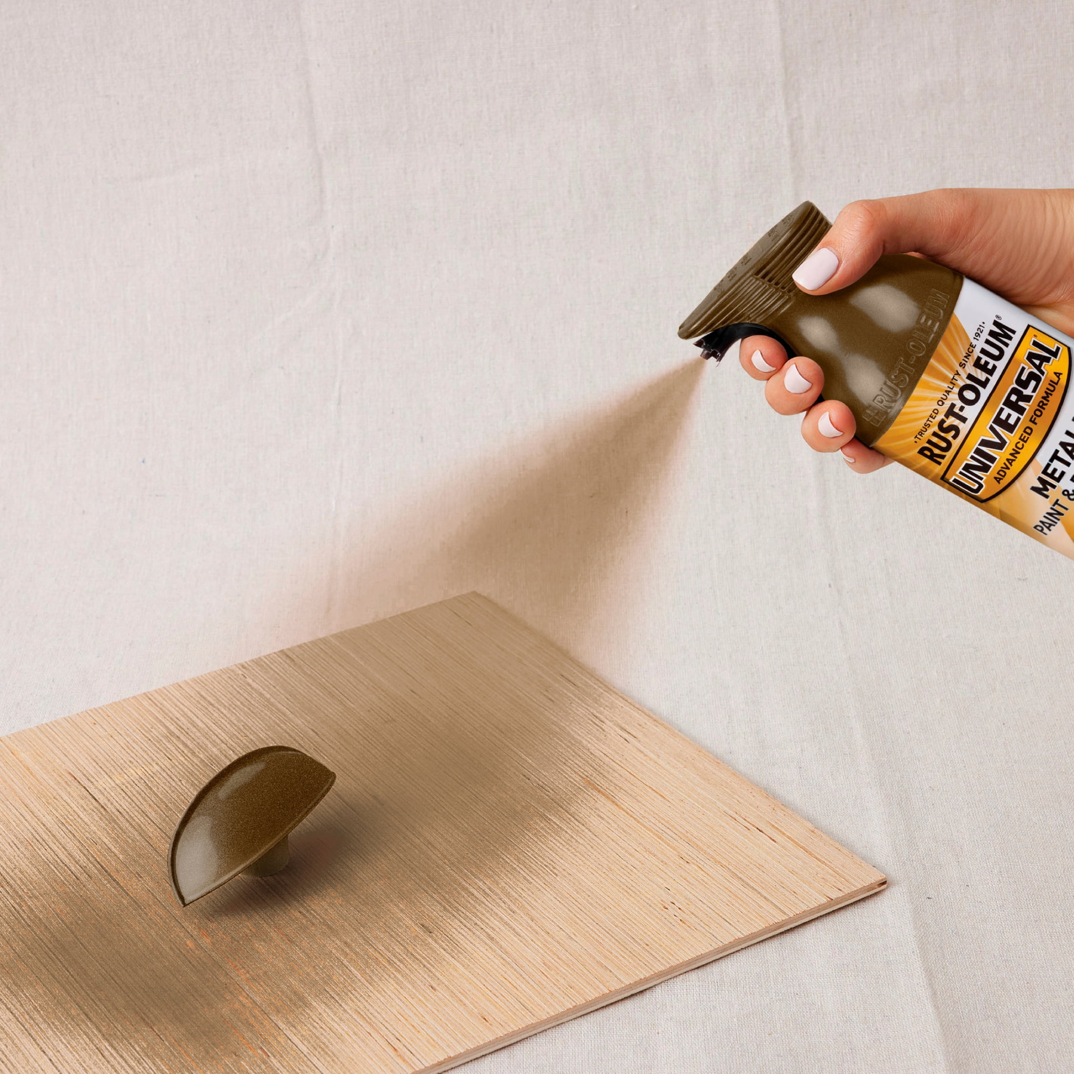 6 Pack, Rustic Mist, Rust-Oleum Universal All Surface Interior/Exterior Metallic Spray Paint-261414, 11 oz