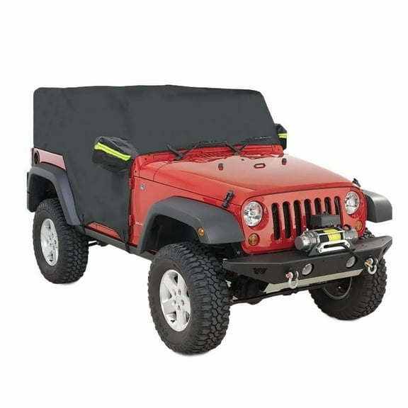 Applies to Car Protective Cover Waterproof Sunscreen 210D Oxford Car Clothing for Jeep Wrangler JK/JL 2007-2021 Hardtop 2/4 doors