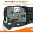 thumbnail image 3 of Black on White TZC Tape Compatible with Brother P-Touch Label Printers, 3 of 4