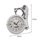 thumbnail image 4 of Reloj de pared de doble cara, relojes colgantes, reloj de pared de doble cara para el hogar y la vida. Blanco, 4 of 4