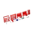 thumbnail image 1 of Xuanheng 1/64 Diorama Accessories Model Set Accessory Sturdy,Hand Painted,Creative,Miniature Realistic for DIY Micro Scene Photography Chair and bench set, 1 of 8