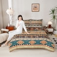 thumbnail image 4 of jejeloiu Ancient Bohemian Aztec Twin Comforter Sets,Boho Exotic Style Bedding Set For Adult Reversible 2-Piece, 4 of 8