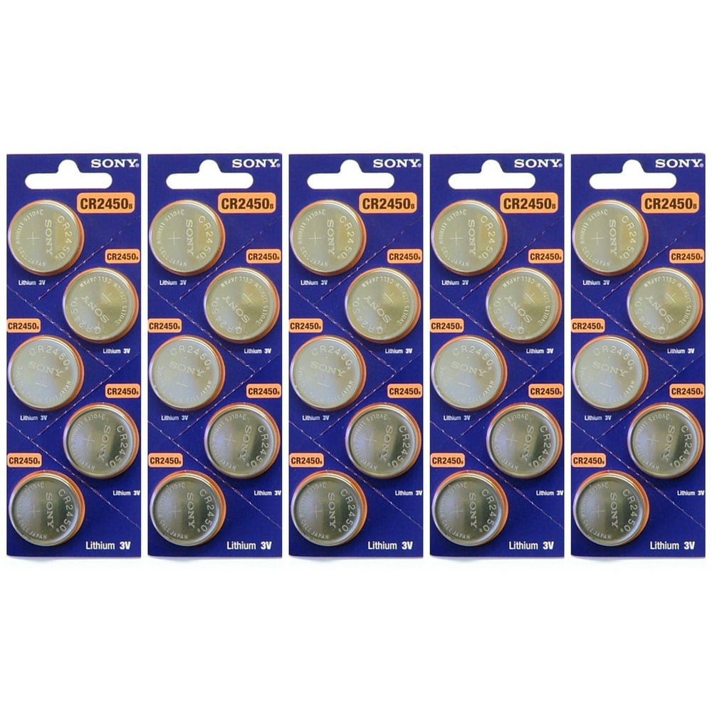 Sony CR2450 3V Lithium Coin Battery 25 Pack + 30 Off!