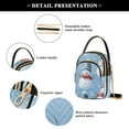 thumbnail image 4 of joogoo Women Winter Snowmans with Scarf Chain Crossbody Bags Shoulder Handbag Phone Purse, 4 of 5