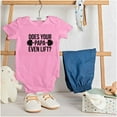 thumbnail image 3 of Does Your Papa Even Lift Gym Workout Romper Boys or Girls Infant Baby Brisco Brands 24M, 3 of 6