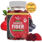Desired Life Sugar Free Prebiotic Fiber Gummies for Adults and Kids Mixed Berry Flavor Plant Supplement, Daily Fiber for Digestive Health and Regularity 60 Count