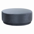 thumbnail image 2 of Pasargad Home Amalfi Swivel Base Modern Ottoman, Blue, 2 of 4