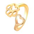 thumbnail image 1 of Cute Cat Anillos para Mujeres Adolescentes Niñas Ajustable Cat Ears Cat Animal Finger Ring Pareja Cartoon Little Cat Pet Regalo Joyería, 1 of 2