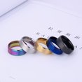 thumbnail image 3 of Anillo Unisex De Acero Inoxidable | Plano Mate De 8 mm De Ancho Temperamento, 3 of 4