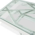 thumbnail image 5 of Michael Amini Montreal Rectangular Mirrored Geometric Cocktail Table, 5 of 7