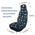 thumbnail image 4 of Sikiie Funny Spaceships Car Seat Protector 2 Pack Car Seat Cushion Mat, Car Seat Covers for SUV, Truck, Van, 4 of 7