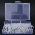 thumbnail image 5 of Kit surtido de 250 arandelas planas de nailon blanco, 6 tamaños: M2, M2,5, M3, M4, M5 y M6, 5 of 5