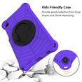 thumbnail image 6 of Allytech Galaxy Tab A7 Lite 8.7 Case 2021 SM-T220 T225, Soft EVA  Case for Kids Rotating Stand Handle Heavy Duty Protective Shockproof Kids Friendly Case Cover for Samsung Galaxy A7 Lite 8.7"-Purple, 6 of 7