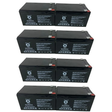 SPS Brand 12V 12Ah Replacement Battery (SG12120T2) for Dual-Lite LZ65 Emergency Light (8 Pack)