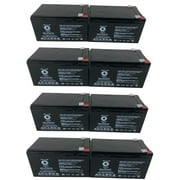 SPS Brand 12V 12Ah Replacement Battery (SG12120T2) for Leoch LPL12-12 T2, LPL 12-12 T2 (8 Pack)