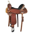 thumbnail image 2 of 14 In Comfytack Western Horse Barrel Racing Trail Pleasure American Leather Saddle Tack Set With Reins Brown, 2 of 8
