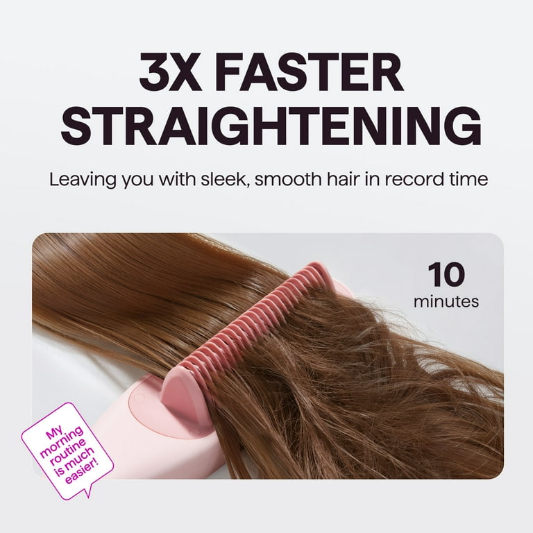 Wavytalk Pro Steam Hair Straightener Brush, Steam Reduces Damage