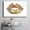 Gold, variant on Mudket Gold Lips Canvas Wall Art, Framed Glam Wall Decor for Bedroom Bathroom, Trendy Fashion Wall Art for Women, Ready to Hang - 12"L x 8"W