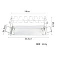 thumbnail image 1 of Cqxid Baking trays & trays Under $20 Stainless Steel Chicken Grill Foldable Stand Rack Chichen Wing Leg Rack, 1 of 3