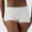 White, variant on Womens Seamless Briefs - High Waisted No Show Underwear, Tummy Control Moisture Wicking Nylon Spandex Panties, White, 1 Pack,Size L