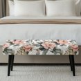 thumbnail image 3 of Jiueut Peony Cherry Blossom Pattern Dining Bench Slipcover, Wear Resistant Long Bench Seat Slipcover Easy to Clean Rectangle Chair Protection for Living Room Bedroom Kitchen, 3 of 7