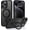 034-Black, variant on for iPhone 14 Pro Max Magnetic Case with Invisible Stand [Compatible with Magsafe], Clear Full Body Cover Slim Transparent Shockproof Phone Case for Apple iPhone 14 Pro Max 6.7", Clear