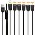 thumbnail image 5 of USB Extension Cable 6 in 1 USB Charge Fast 3A Charging Date Cable Y Splitter Cable USB Male to USB Female 1 to 6 Cord, 5 of 6