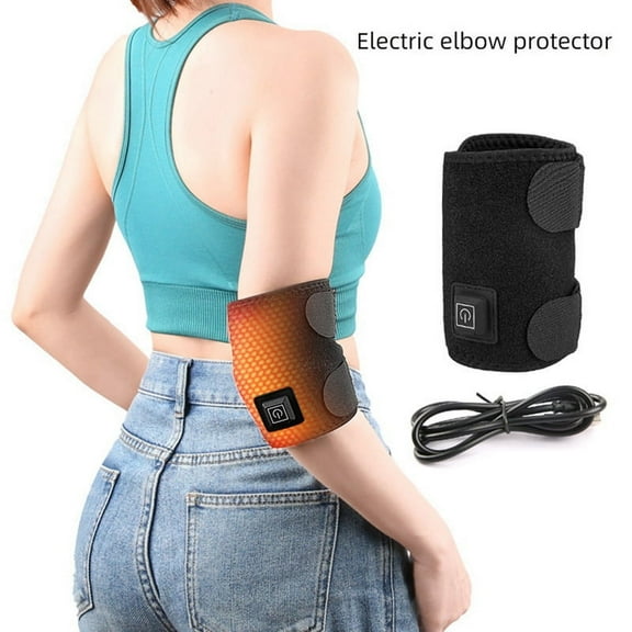 Wrap Elbow Tennis Heating Support Brace Arm Heating Pad Sleeve Electric Elbow Heat Wrap Adjustable 3 Temperature Setting