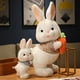 thumbnail image 2 of Conejo de pie Kawaii de 30-55cm, juguetes de peluche para niños, juguetes de peluche suaves con forma de zanahoria creativa, regalo para niña con trasero alemán zhangyuxiang LED, 2 of 2