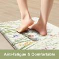 thumbnail image 2 of Anti Fatigue Kitchen Mat for Floor, Farmhouse Floral Kitchen Rugs Sets of 2, Kitchen Floor Mats Non-Slip, Cushioned Standing Mat for Sink, Laundry, Desk, Home White 17"x47"+17"x29", 2 of 8