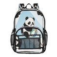 thumbnail image 4 of Iauyy Clear Backpack Heavy Duty PVC Transparent Backpack for College Workplace, Panda Playtime, 4 of 8